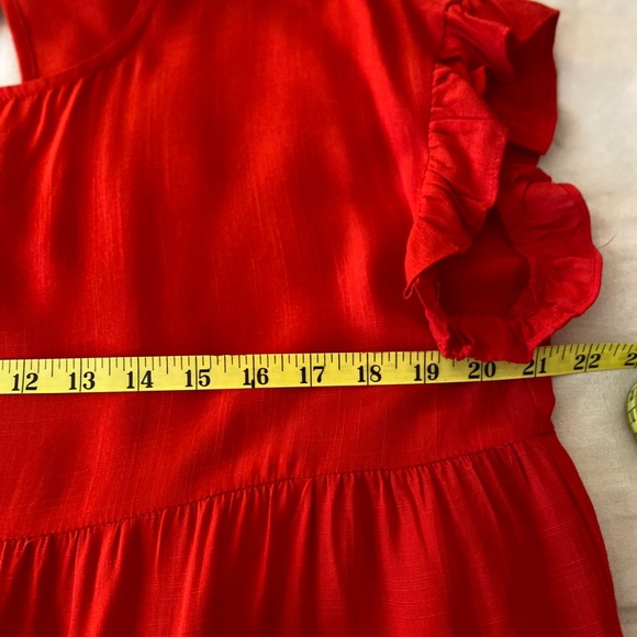 🎉SALE🎉Jodifl Red Ruffled Women's Top - Picture 8 of 8